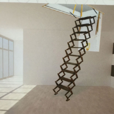 镁合金美式伸缩楼梯